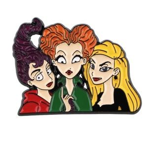 1 LEFT‼️ Hocus Pocus Enamel Pin Large Witches Brooch Halloween Movie Fan Gift